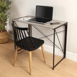 Versa Jack Escritorio plegable madera y acero-acero y madera-estilo nordico-aesthetic-industrial